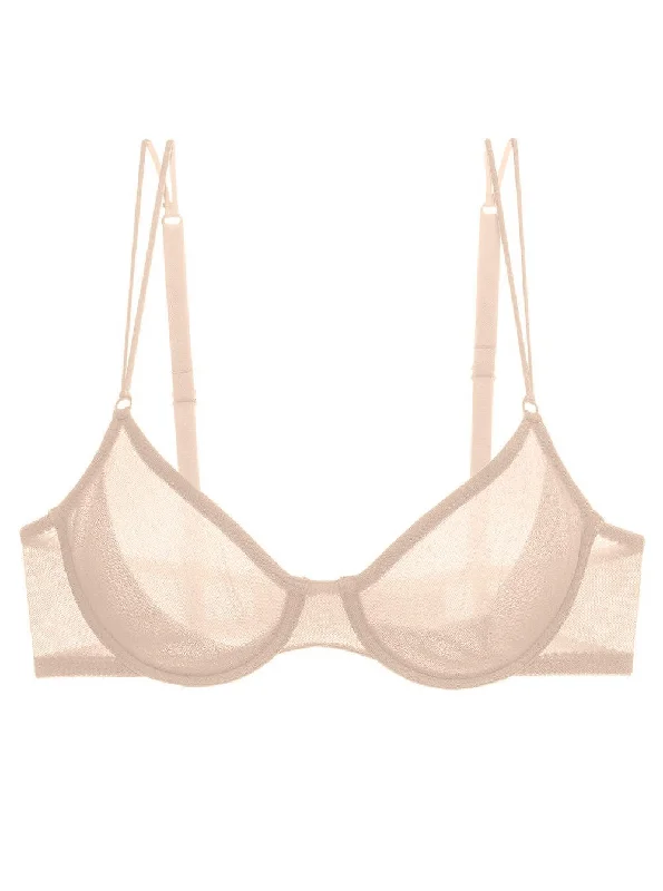 Women's Silk Lingerie Sets Soire Molded Bra | Blush