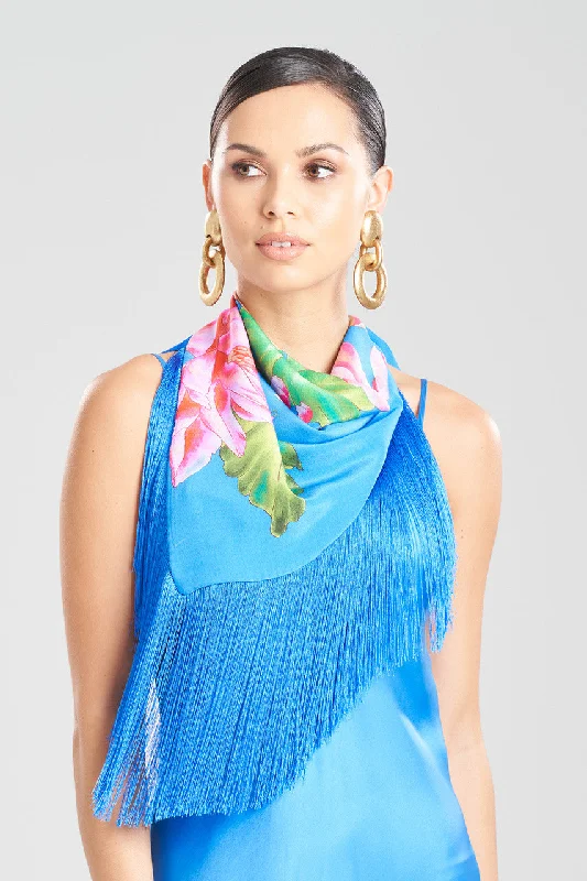Luxury Lingerie for Special Occasions Hanabi Fringe Silk Scarf