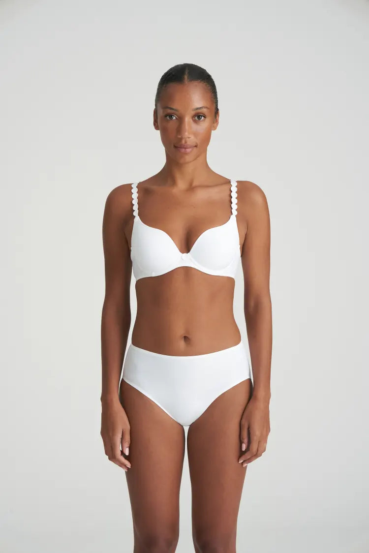 Vintage Inspired Lingerie for Women Tom Heart Shape Bra | White