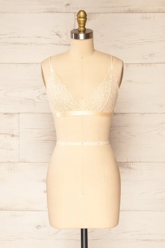 Women's Maternity Lingerie Zatar Beige | Lace Bralette