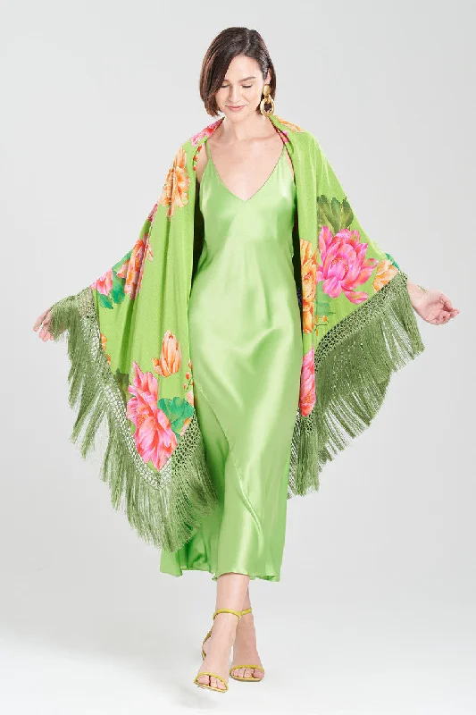 Plus Size Lace Lingerie for Women Hanabi Fringe Silk Shawl