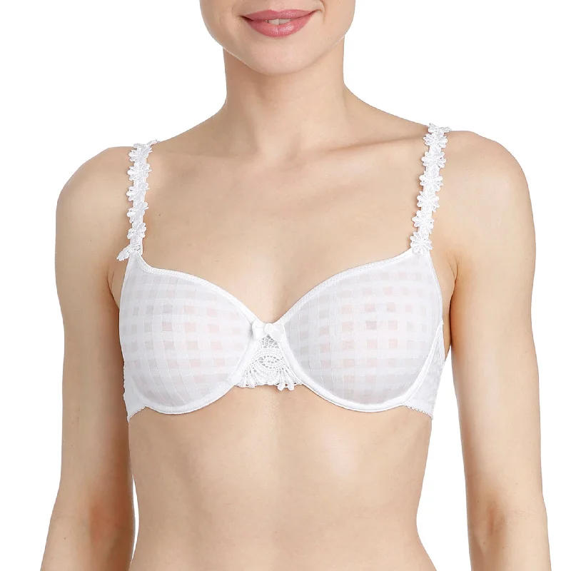 Women's Sheer Lingerie Nightgowns Avero Unlined Multiway Bra | White
