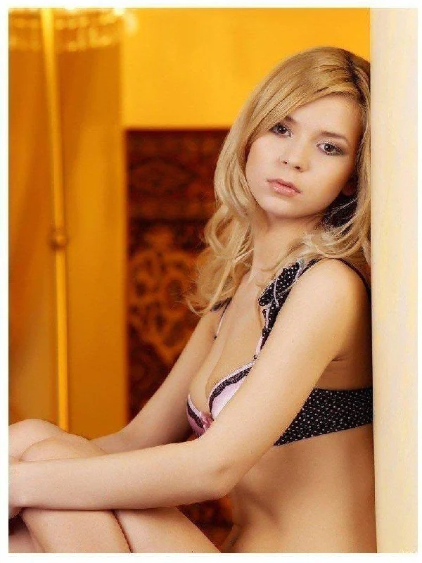 Women's Maternity Lingerie PALOMA, B Modeling her new pink and black coordinated bra, pantie set Women's Maternity Lingerie PALOMA, B Modeling her new pink and black coordinated bra, pantie set