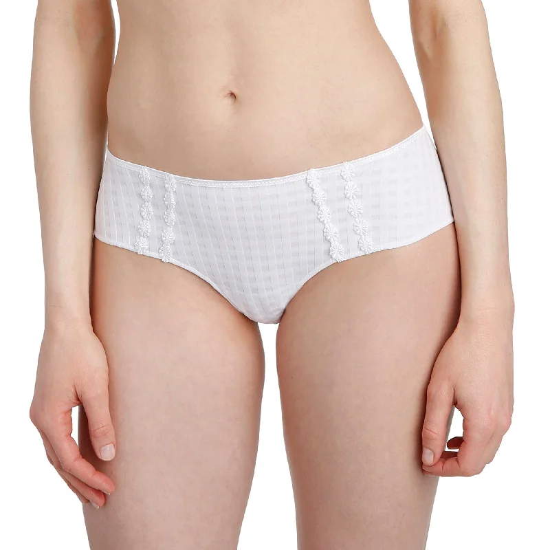 Women's Silk Lingerie Sets Avero Hotpant | White