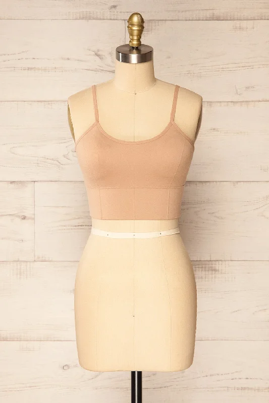 Women's Shapewear Lingerie Sets Dezra Beige | Textured Bralette