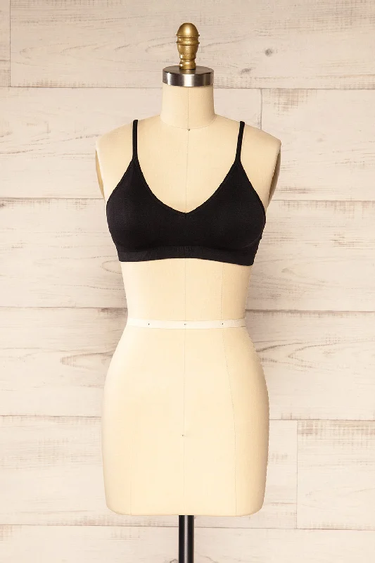 Designer Lingerie Sets for Women Pyzdry Black | Padded Stretchable Bralette