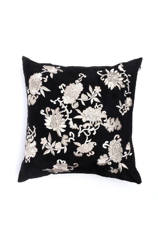 Luxury Lingerie for Special Occasions Faux Suede Mandarin Embroidered Pillow