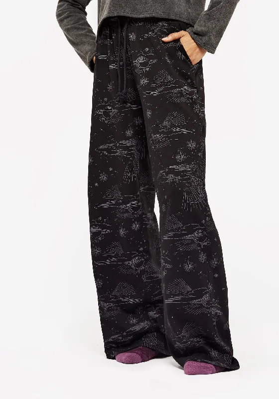 Designer Lingerie Sets for Women Cosmic Wide Leg Pyjama Bottoms