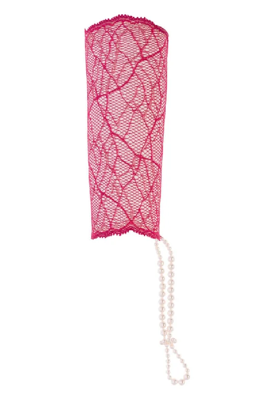 Women's Maternity Lingerie Red glove with stimulating pearls - Sydney Glove