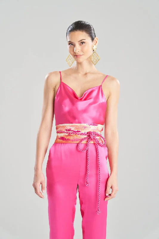 Affordable Lingerie for Women Minako Obi Embroidery Silk Belt
