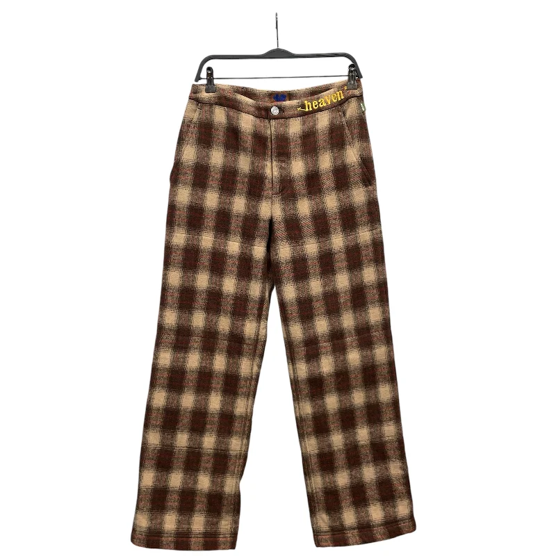 MARC JACOBS/Bootcut Pants/S/Wool/BRW/Plaid/