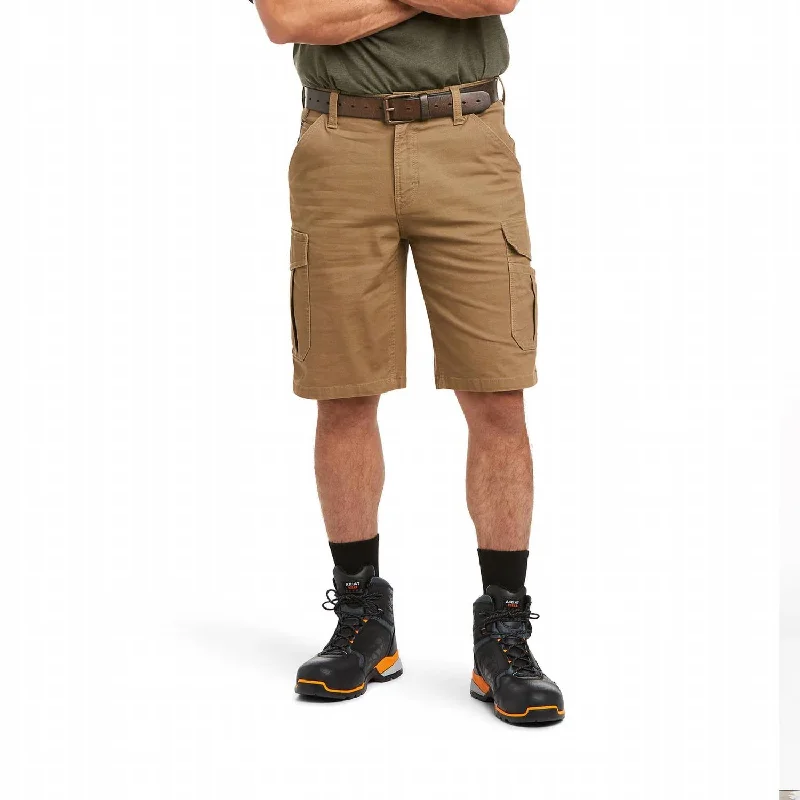 Men's Rebar Durastretch Made Tough Cargo 11" Shorts In Field Khaki