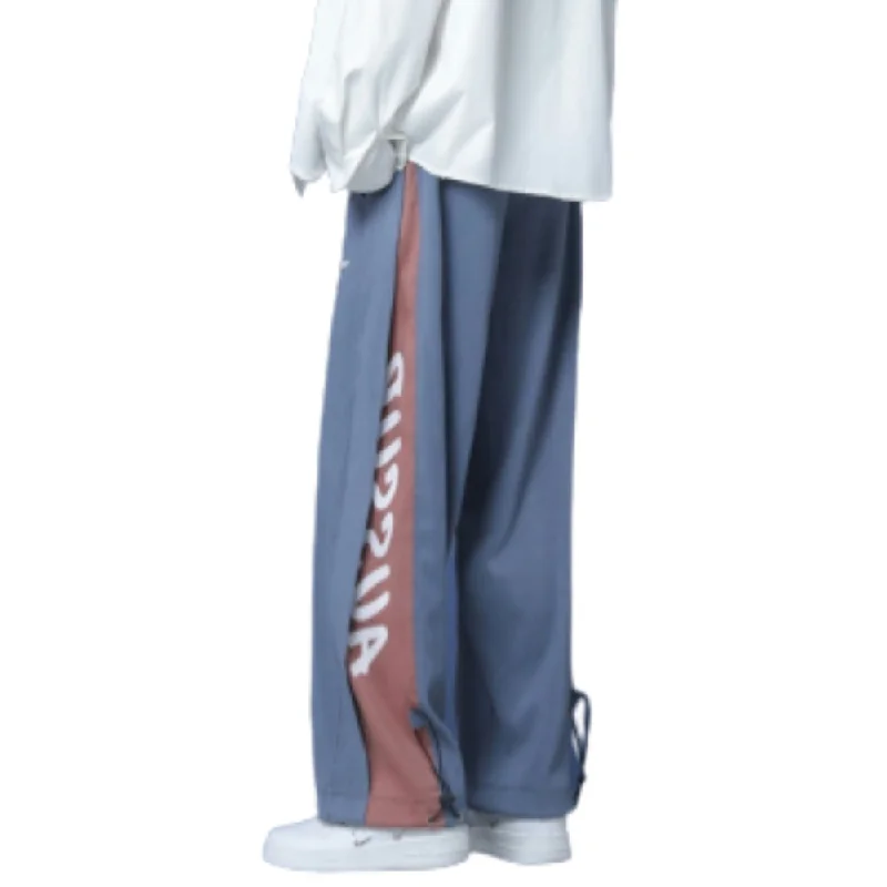Plus Size Women's Side - Stripe Sweatpants in Navy and White for a Nautical - Inspired Style⚡DF |Contrast Straight Casual Sweatpants Plus Size Women's Side - Stripe Sweatpants in Navy and White for a Nautical - Inspired Style⚡DF |Contrast Straight Casual Sweatpants