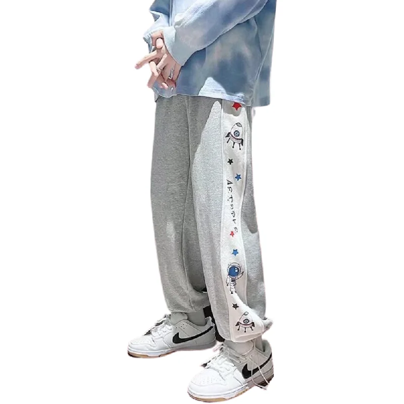 Women's Ankle - Length Sweatpants in Olive Green with Reflective Stripes for Nighttime RunsCosmos Astronaut Print Sweatpants Women's Ankle - Length Sweatpants in Olive Green with Reflective Stripes for Nighttime RunsCosmos Astronaut Print Sweatpants
