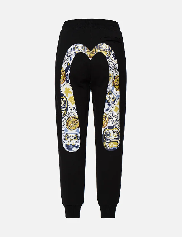 Plus Size Women's Elastic - Waist Sweatpants in Dark Green with a Flattering FitEVISU Squad Daicock Print Sweatpants Plus Size Women's Elastic - Waist Sweatpants in Dark Green with a Flattering FitEVISU Squad Daicock Print Sweatpants