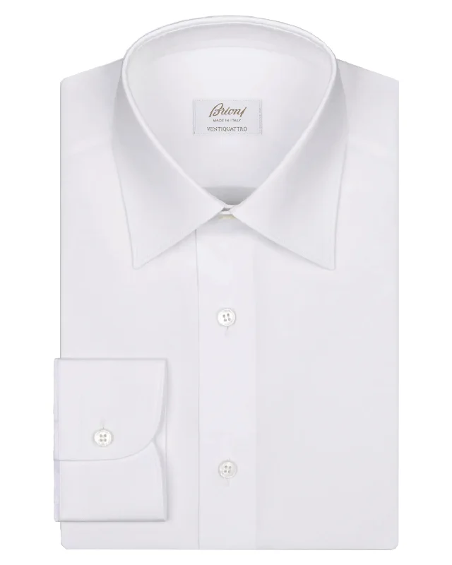 White Cotton Dress Shirt