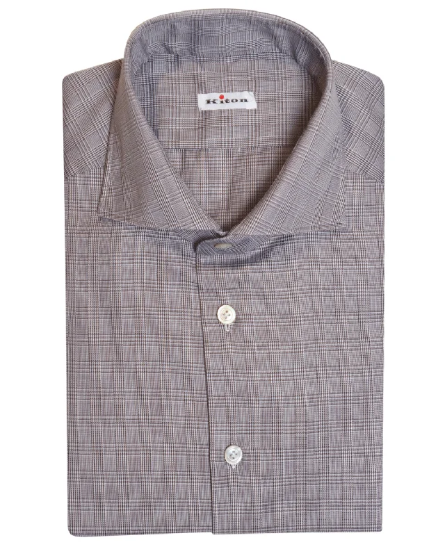 Brown/ivory Mini Pow Check Sportshirt