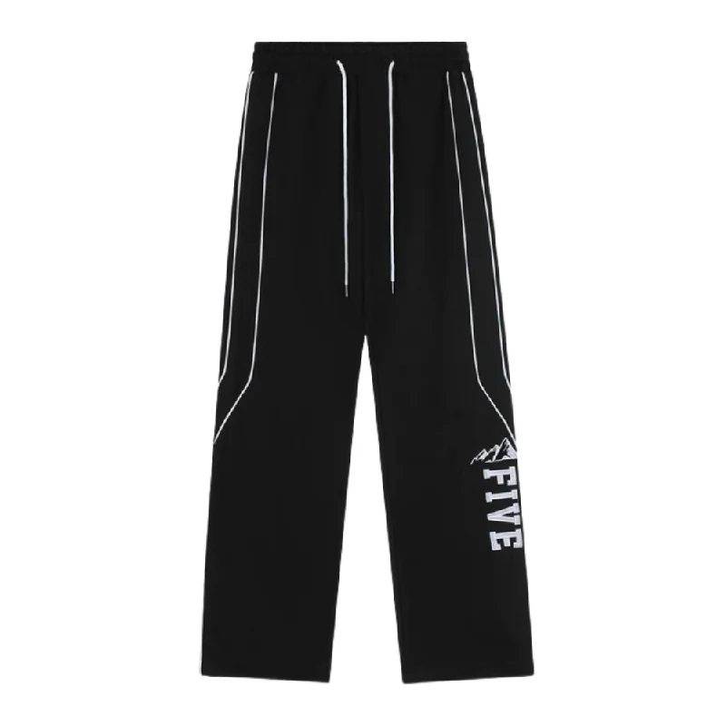 Drawstring - Waist Women's Cotton - Blend Sweatpants in White for a Casual and Comfortable Everyday LookHip Hop Alphabet Sweatpants