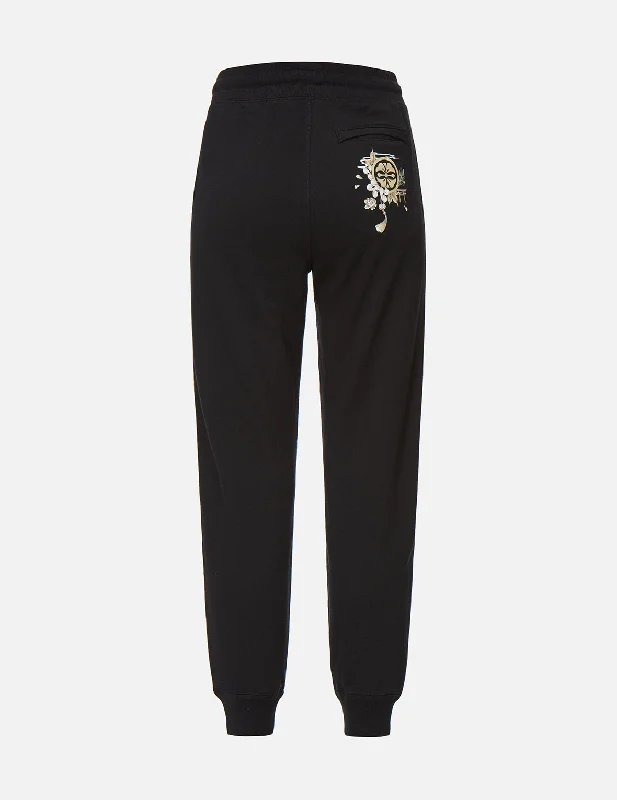 Slim - Fit Women's Compression Sweatpants in Navy for Intense Workouts and SupportKamon and Logo Print Sweatpants Slim - Fit Women's Compression Sweatpants in Navy for Intense Workouts and SupportKamon and Logo Print Sweatpants