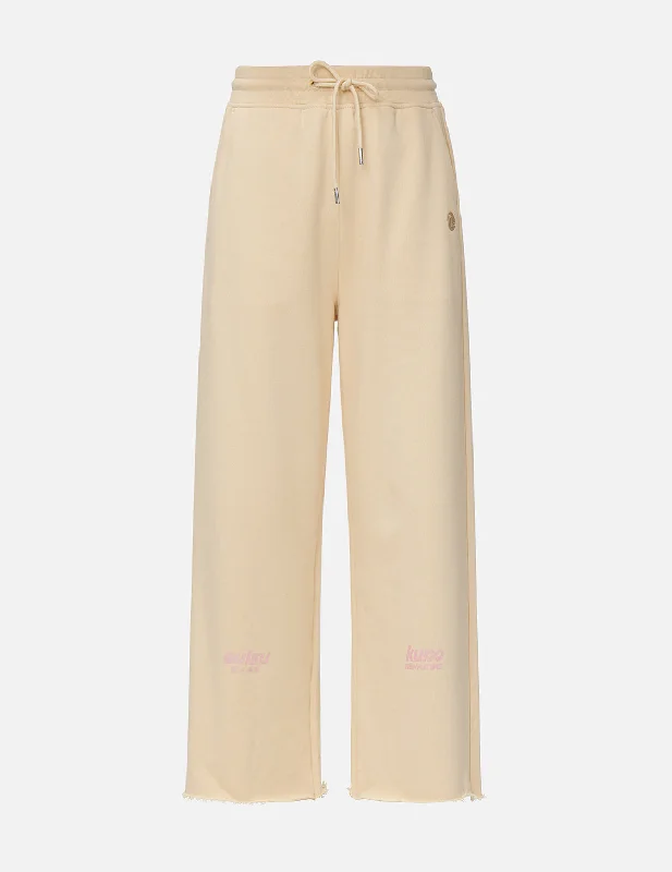 Plus Size Women's Cargo Sweatpants in Khaki with Multiple Pockets for a Practical and Stylish OptionMulti Logo Print Sweatpants Plus Size Women's Cargo Sweatpants in Khaki with Multiple Pockets for a Practical and Stylish OptionMulti Logo Print Sweatpants