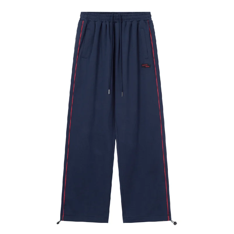 Women's Wide - Leg Sweatpants in Beige with Elastic Cuffs for a Relaxed and Trendy OutfitRetro Loose Slim Fit Sweatpants