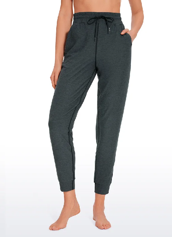 Pocket - Less Women's Sweatpants in Light Blue for a Sleek and Minimalist LookSoft Heather Sweatpants Jogger 26'' Pocket - Less Women's Sweatpants in Light Blue for a Sleek and Minimalist LookSoft Heather Sweatpants Jogger 26''