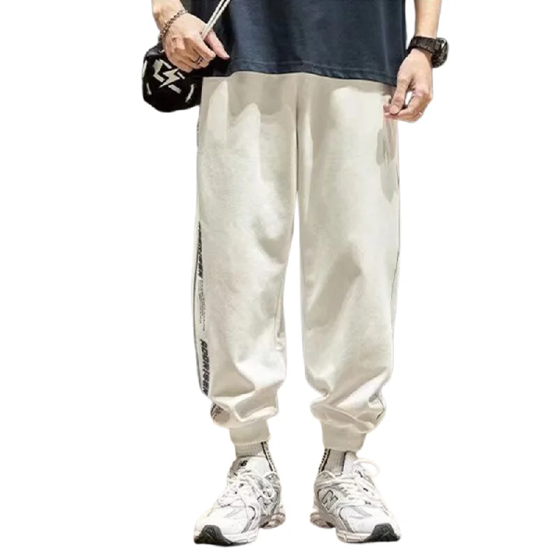 Zipper - Detail Women's Sweatpants in Gray for Easy On - and - Off and Added StyleStreet Fashion Alphabet Sweatpants