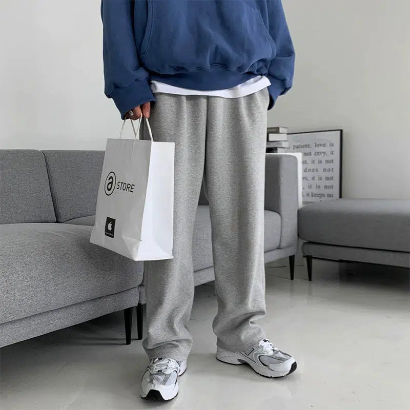 Women's Terry - Cloth Sweatpants in Beige for a Soft and Absorbent Lounge OptionWide Leg Light Gray Sweatpants