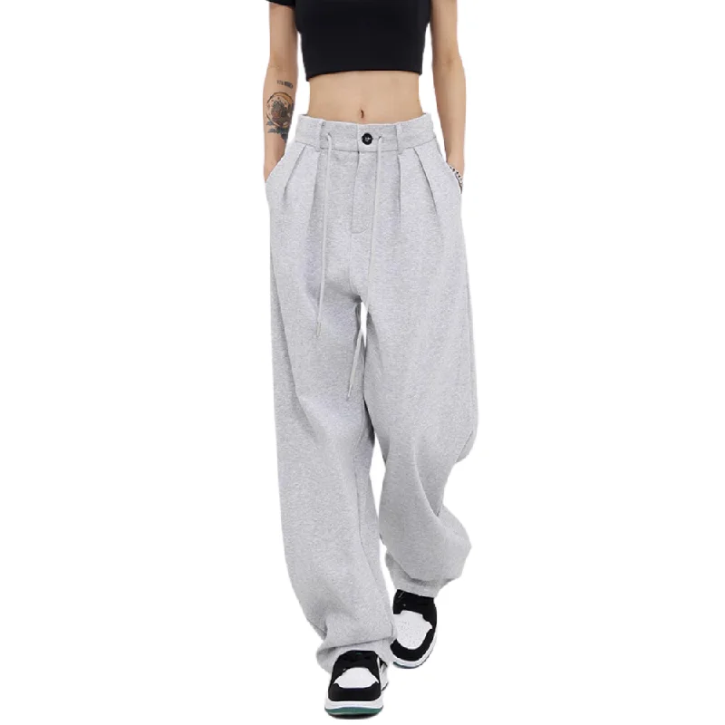 Printed Graphic Women's Sweatpants in Purple with Inspirational Quotes for a Motivating LookWomen's Simple Loose Sweatpants