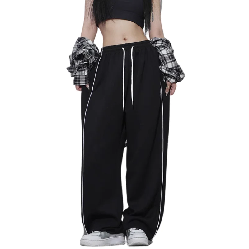 Patterned Animal Print Women's Sweatpants in Brown for a Bold and Trendy StatementWomen's Street Mask Embroidered Sweatpants