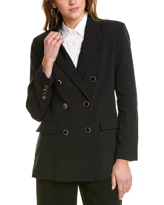 Double - Breasted Women's Polyester Blazers in Bright Colors for a Fun StyleBCBG New York Double-Breasted Blazer