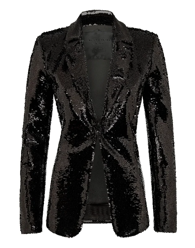 Plus Size Women's Double - Breasted Wool Blazers for Winter Office WearBlazer "Pailettes" Plus Size Women's Double - Breasted Wool Blazers for Winter Office WearBlazer "Pailettes"
