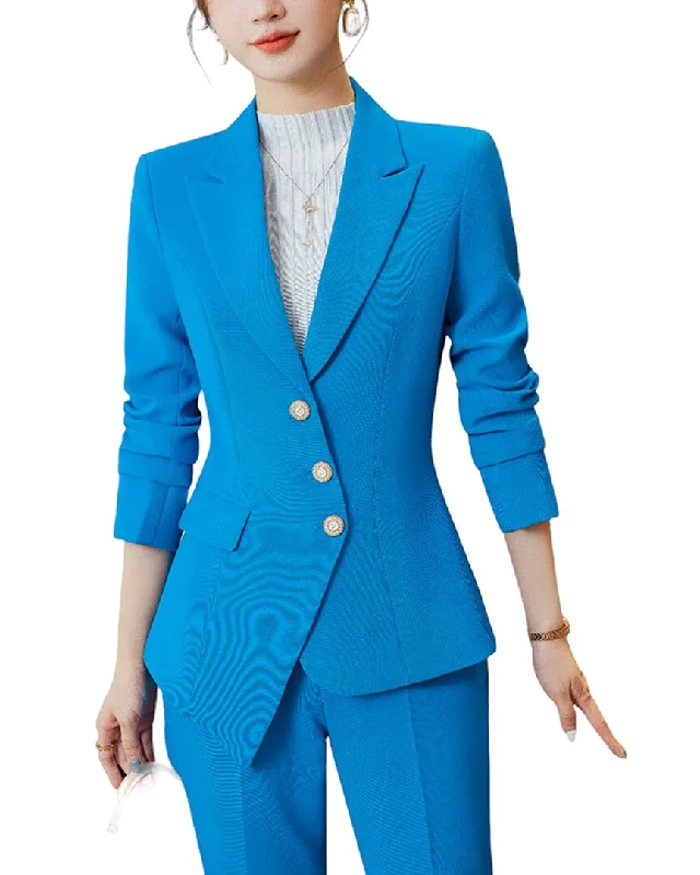 Women's Peplum Blazers in Emerald Green for a Stylish Work AttireBossy Chic 2pc Blazer & Pant Set Women's Peplum Blazers in Emerald Green for a Stylish Work AttireBossy Chic 2pc Blazer & Pant Set