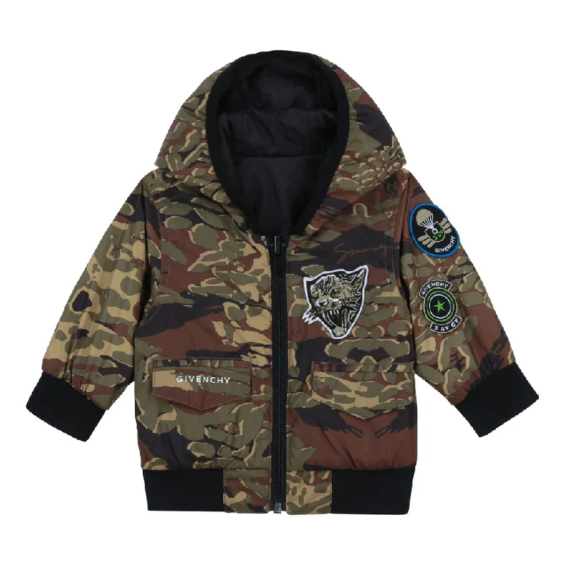 Green Camo Reversible Jacket