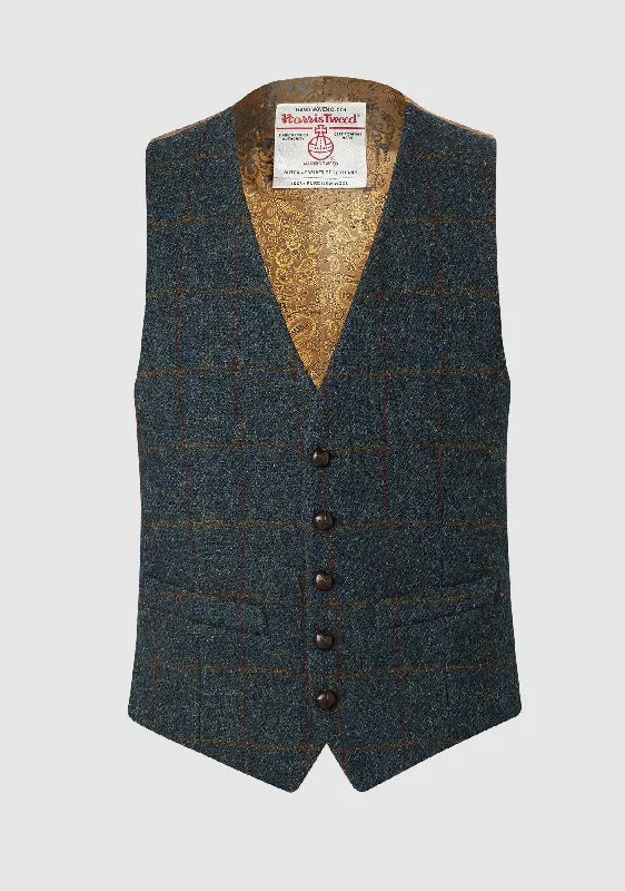 Women's reversible down coats with two - tone designs for versatile stylingIain Waistcoat - Blue Multi Women's reversible down coats with two - tone designs for versatile stylingIain Waistcoat - Blue Multi