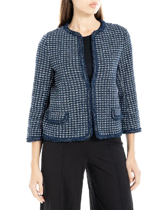 Plus Size Women's Embroidered Blazers in Floral Patterns for a Feminine TouchMax Studio Short Jacket Plus Size Women's Embroidered Blazers in Floral Patterns for a Feminine TouchMax Studio Short Jacket