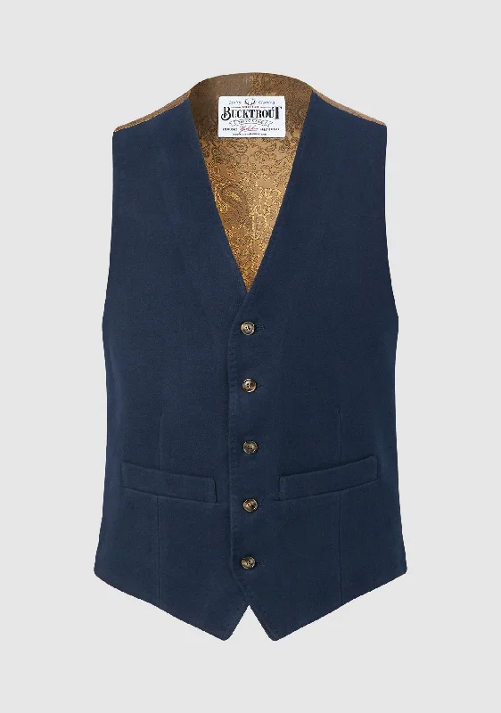 Plus size women's wool blend coats for a warm and stylish winterMoleskin Waistcoat - Navy Plus size women's wool blend coats for a warm and stylish winterMoleskin Waistcoat - Navy