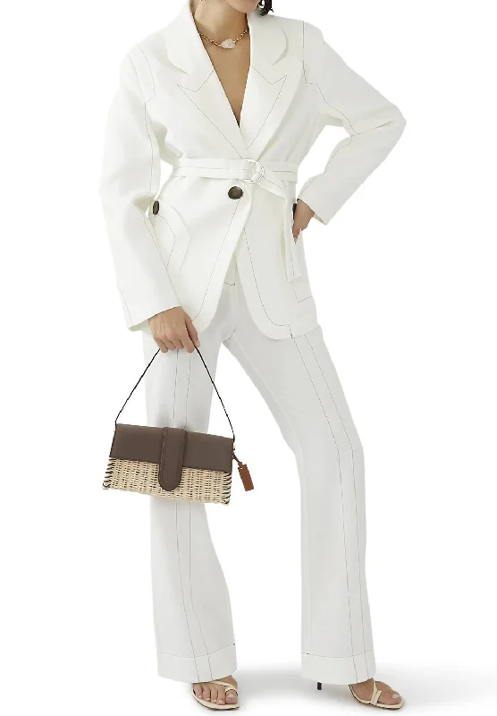 Oversized Women's Printed Blazers in Animal Patterns for a Statement PieceMoreton Jacket In Ivory Oversized Women's Printed Blazers in Animal Patterns for a Statement PieceMoreton Jacket In Ivory