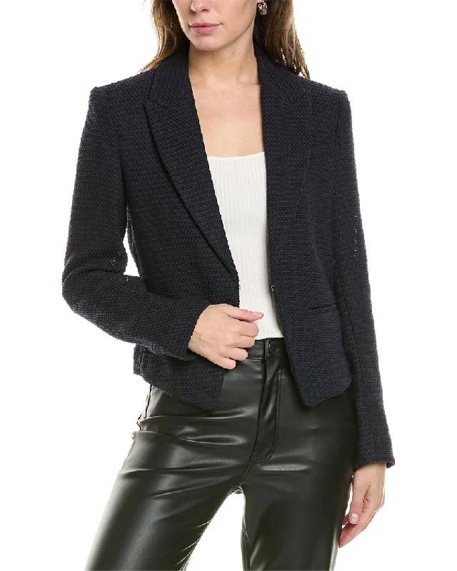 Women's Tailored Stretch Blazers in Navy Blue for Business Meetingsrag & bone Elle Italian Tweed Blazer Women's Tailored Stretch Blazers in Navy Blue for Business Meetingsrag & bone Elle Italian Tweed Blazer