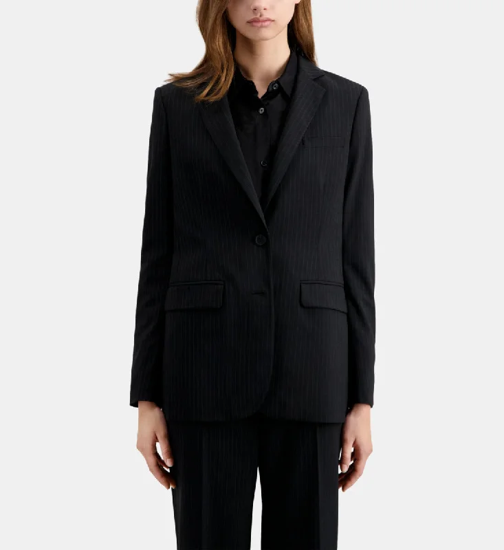 Single - Breasted Women's Corduroy Blazers in Mustard Yellow for an Autumn VibeStriped Wool-blend Suit Jacket Single - Breasted Women's Corduroy Blazers in Mustard Yellow for an Autumn VibeStriped Wool-blend Suit Jacket