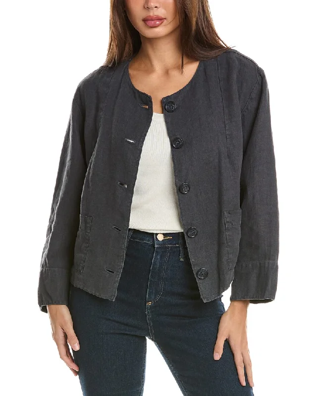 Plus Size Women's Embroidered Blazers in Floral Patterns for a Feminine TouchVelvet by Graham & Spencer Linen Blazer Plus Size Women's Embroidered Blazers in Floral Patterns for a Feminine TouchVelvet by Graham & Spencer Linen Blazer