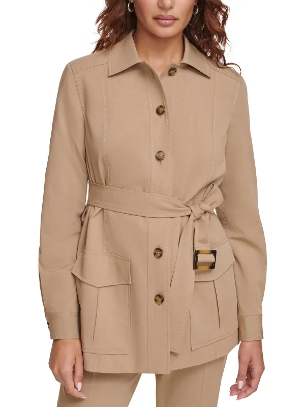 Women's longline double - breasted camel coats for a sophisticated lookWomens Slub Polyester Shirt Jacket Women's longline double - breasted camel coats for a sophisticated lookWomens Slub Polyester Shirt Jacket