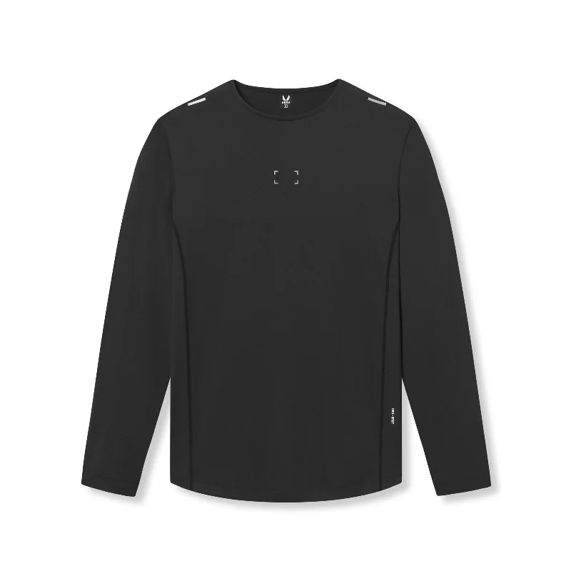 0907. Nano-Mesh Training Long Sleeve - Black "Space Bracket"