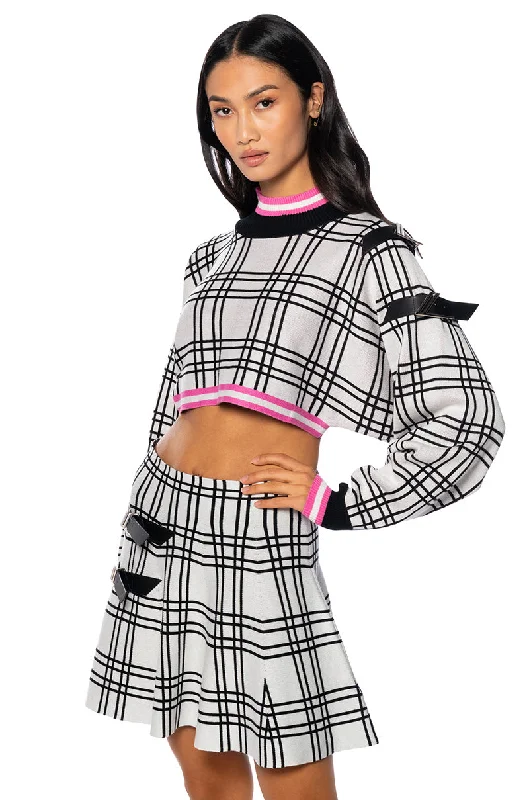 Button - Down Women's Knit Blouses with a Chunky Knit TextureALL EYES ON ME MOCK NECK BUCKLE SLEEVE DETAIL KNIT SWEATER Button - Down Women's Knit Blouses with a Chunky Knit TextureALL EYES ON ME MOCK NECK BUCKLE SLEEVE DETAIL KNIT SWEATER
