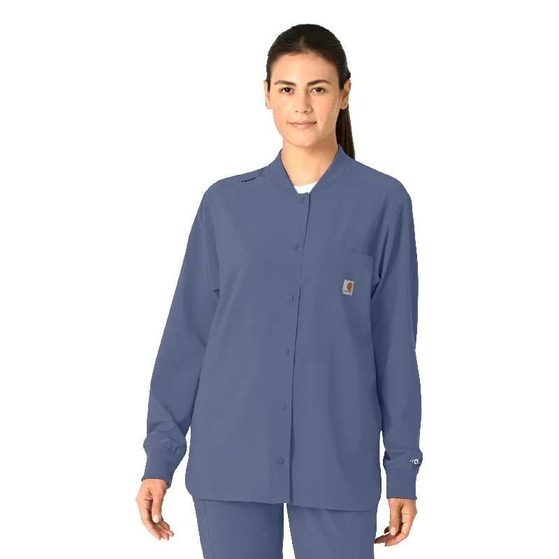Women's long - line cardigan jackets in a soft knit for a cozy and elegant lookCarhartt Force Cross-Flex Women's Shirt Jacket - Riverside Women's long - line cardigan jackets in a soft knit for a cozy and elegant lookCarhartt Force Cross-Flex Women's Shirt Jacket - Riverside