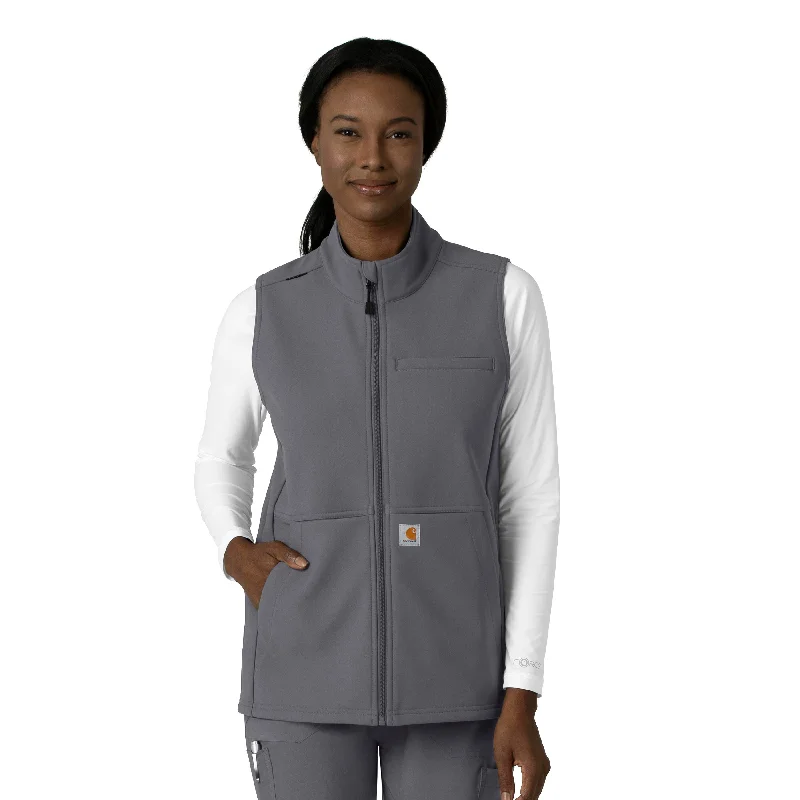Women's shearling - lined suede jackets for ultimate warmth and luxuryCarhartt Rugged Flex Women's Bonded Fleece Vest - Pewter Women's shearling - lined suede jackets for ultimate warmth and luxuryCarhartt Rugged Flex Women's Bonded Fleece Vest - Pewter