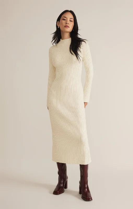 Plus Size Women's Knit Tunic Tops with Side Slits for a Flowy SilhouetteKass Mock Neck Sweater Midi Dress Plus Size Women's Knit Tunic Tops with Side Slits for a Flowy SilhouetteKass Mock Neck Sweater Midi Dress