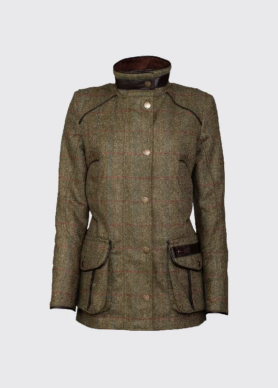 Women's moto jackets with a lace - up front for a unique and stylish touchMarlfield Tweed Jacket - Moss Women's moto jackets with a lace - up front for a unique and stylish touchMarlfield Tweed Jacket - Moss