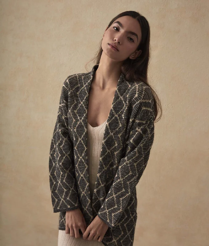 organic cotton women cardigan for an eco - friendly choiceA-Shaped Cardigan with Pockets organic cotton women cardigan for an eco - friendly choiceA-Shaped Cardigan with Pockets