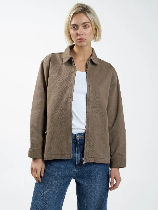 Women's denim jackets with a patchwork design for a bohemian and artsy styleMel Jacket - Desert Women's denim jackets with a patchwork design for a bohemian and artsy styleMel Jacket - Desert